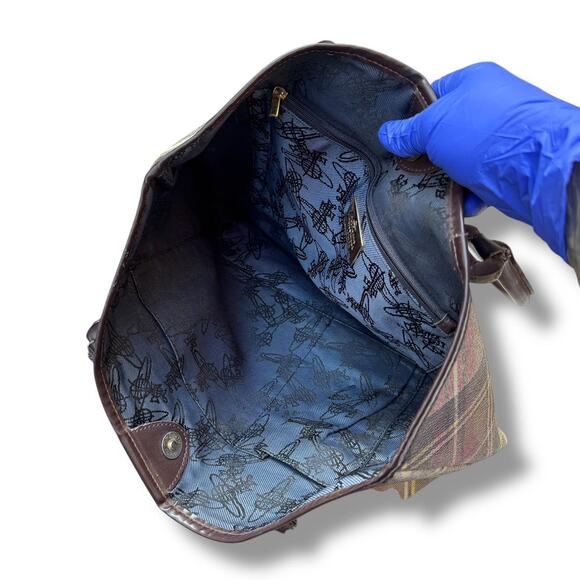 Vivienne Westwood Plaid Tote Bag - Picture 6 of 7